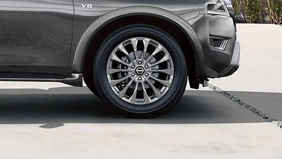 2023 Nissan Armada wheel and tire | Moses Nissan of Huntington in Huntington WV