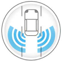 Blind Spot Warning Range Illustration