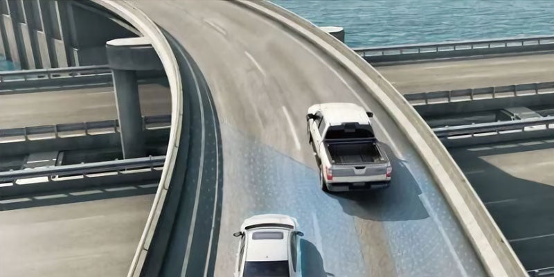 Nissan Titan Blind Spot Warning Area