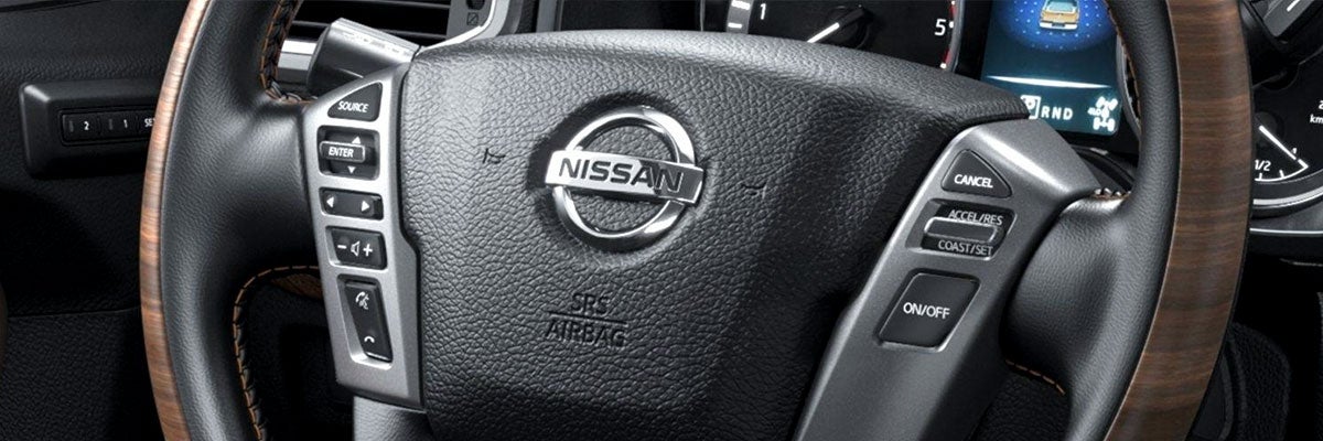 Nissan Titan Steering Wheel Close Up