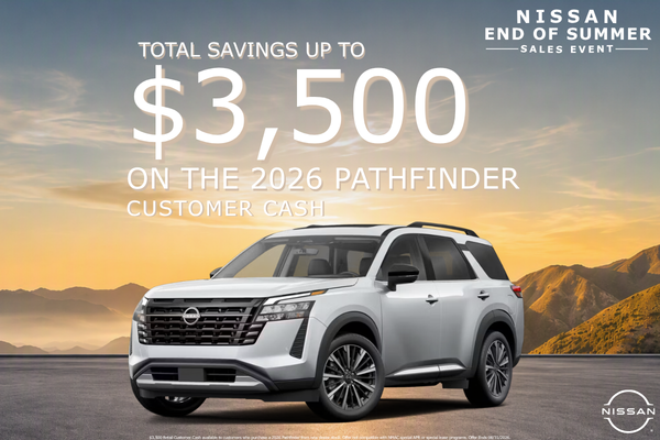 Save up to $3,500 on 2026 Pathfinder