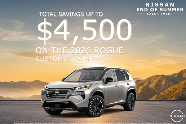 Save up to $4,500 on 2026 Rogue